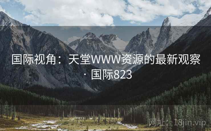 国际视角：天堂WWW资源的最新观察 · 国际823